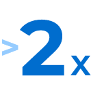 >2x